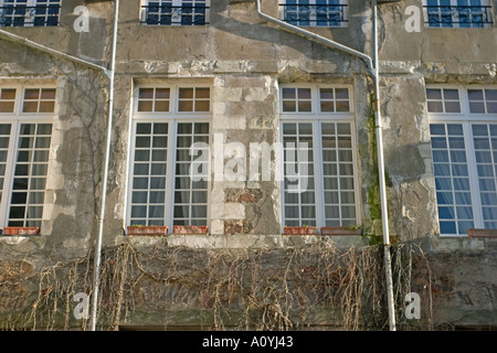 Fassade des alten Haus in Redon Bretagne Frankreich Stockfoto