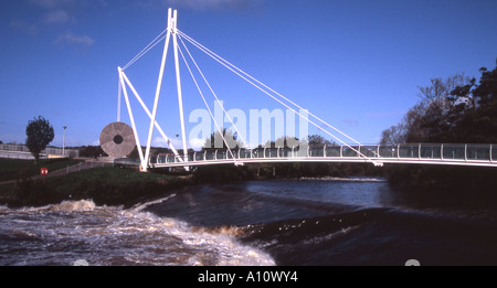 Millers Crossing Rad- und Fußgänger Brücke über den Fluss Exe in Exeter, Devon Stockfoto