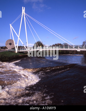 Millers Crossing Rad- und Fußgänger Brücke über den Fluss Exe in Exeter, Devon Stockfoto