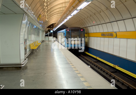 u-Bahnstation in Prag Tschechische Republik Stockfoto