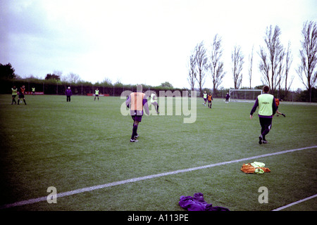 Chelsea behält sich vor, im training 2004 Stockfoto