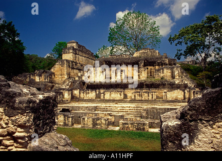 Zentralen Akropolis, Tikal, Tikal Nationalpark El Petén, El Petén Abteilung, Guatemala, Mittelamerika Stockfoto