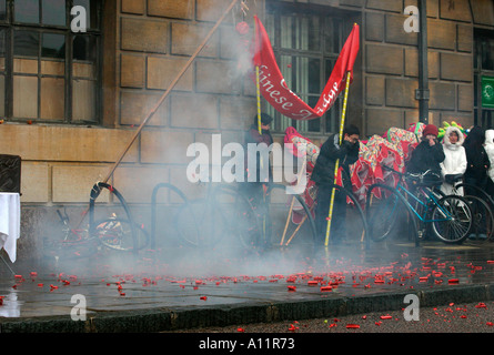 Chinese New Year Fire Cracker 2005 Stockfoto