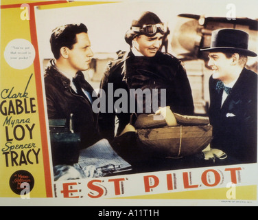 Testen Sie Pilote Jahr 1938 Regisseur Victor Fleming Clark Gable Spencer Tracy Lionel Barrymore Stockfoto