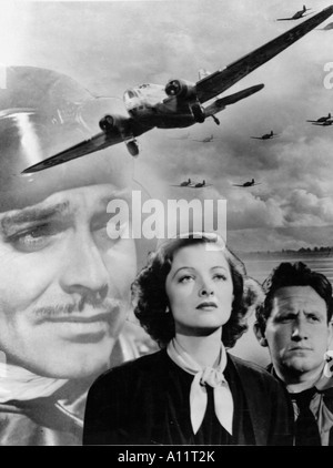 Pilote Jahr 1938 Regisseur Victor Fleming Clark Gable Myrna Loy Spencer Tracy zu testen Stockfoto