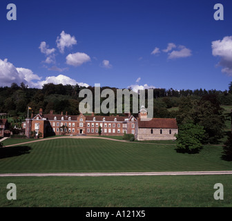 Stonor Parkhaus gelegen in einem Tal in der Nähe von Henley on Thames. Die Stonor Familie haben seit dem 12. Jahrhundert in dem Haus wohnte. Stockfoto