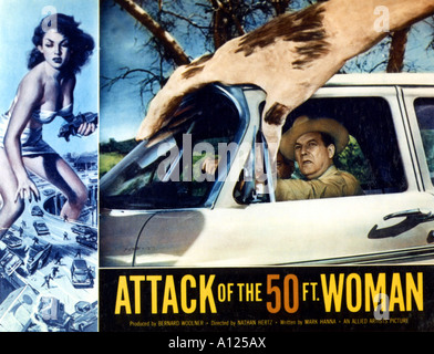 Attack Of The 50 Füße Frau Jahr 1958 Direktor Nathan Hertz Hobby Karte Stockfoto