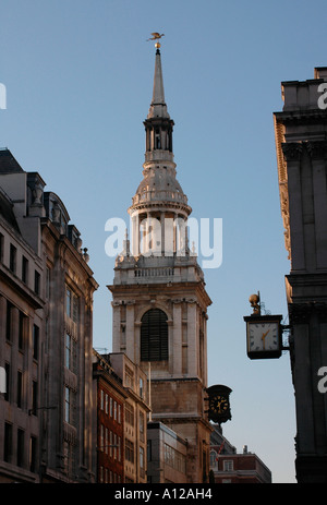 Turm von die Kirche von St. Mary-le-Bow Stockfoto