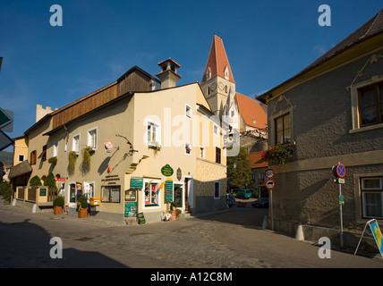 Malerisches Städtchen Weissenkirchen in Niederösterreich Stockfoto