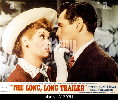 Die lange lange Trailer Baujahr 1953 Regisseur Vincente Minnelli Lucille Ball Desi Arnaz Hobby Karte Stockfoto