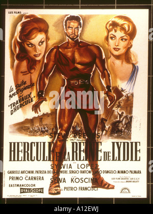 Ercole e la Regina di Lidia Jahr 1959 Direktor Pietro Francisci Filmplakat Stockfoto