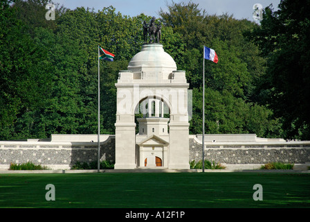 "Friedhof und Denkmal für südafrikanische Soldaten getötet in WW1, Delville Wood" Stockfoto