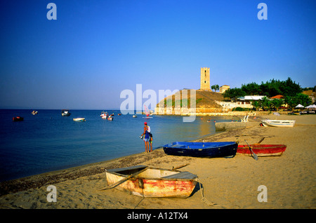 Kassandra Beach Szene Chalkidiki Griechenland Stockfoto