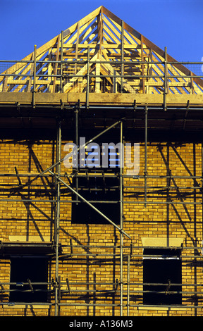 Affodable Wohnungen im Bau auf dem Ransenwood Anwesen in Ipswich, Suffolk. Stockfoto