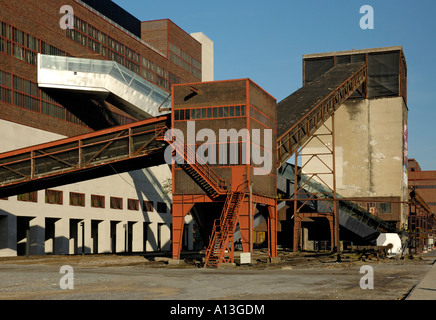 UNESCO-Kohle Bergwerk Zollverein, Grube XII, Essen, Deutschland. Ehemaligen Kohlenwäsche, jetzt Besucherzentrum. Stockfoto