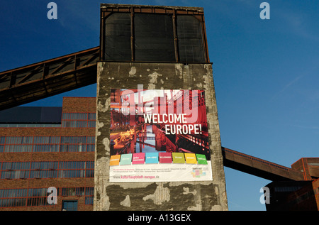 UNESCO-Kohle Bergwerk Zollverein, Grube XII, Essen, Deutschland. Ehemaligen Kohlekraftwerks waschen. Stockfoto