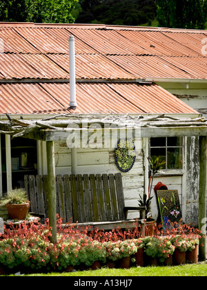 altes Schaf Schuppen Batch in ländlicher Umgebung nz Stockfoto