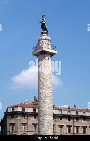 Rom-Spalte von Marcus Aurelius Stockfoto