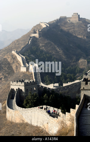 Die große Mauer in China Stockfoto