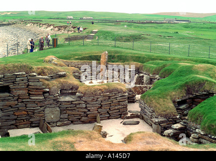 Skara Brae-Standort in Schottland Orkney-Inseln Stockfoto