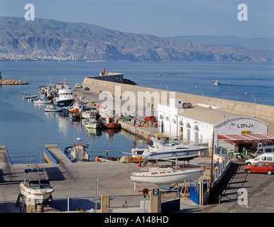 Roquetas de Mar Almeria Provinz Spanien den Fischereihafen Stockfoto