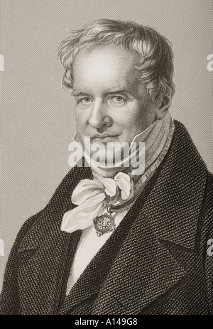 Friedrich Heinrich Alexander von Humboldt, Freiherr von Humboldt, 1769 - 1859. Preußische Universalgelehrten, Geograph, Naturalist, Explorer, Stockfoto