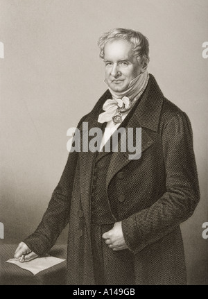 Friedrich Heinrich Alexander von Humboldt, Freiherr von Humboldt, 1769 - 1859. Preußische Universalgelehrten, Geograph, Naturalist, Explorer, Stockfoto