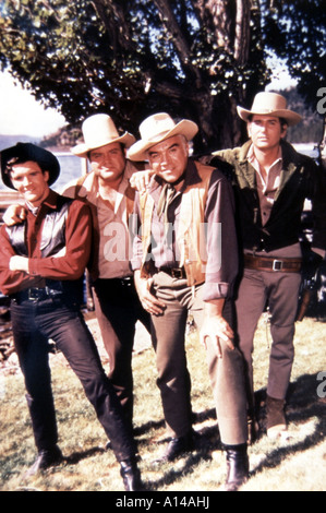 Bonanza Jahr 1959 1973 Lorne Greene Michael Landon Stockfoto