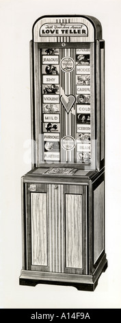 Die Liebe Teller Machine Stockfoto