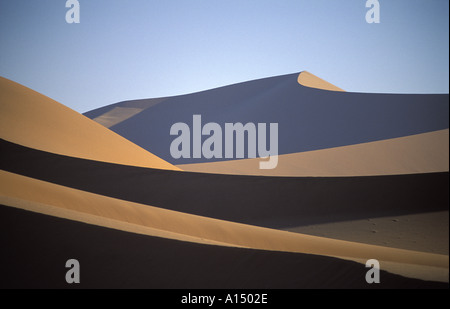 Sanddünen nr Sossusvlei Namib Wüste Namibia Stockfoto