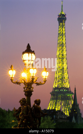 Eiffelturm Paris Frankreich Stockfoto