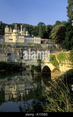 Chateau d Usse, Loiretal, Frankreich Stockfoto