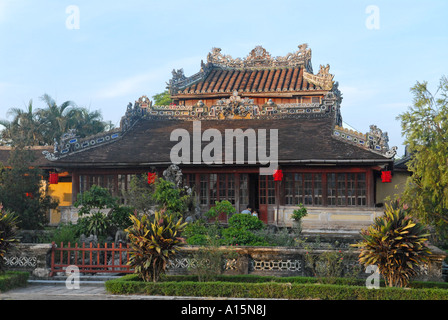 Imperial Lesesaal innerhalb der kaiserlichen Gehäuse Zitadelle der Stadt von Hue Stockfoto