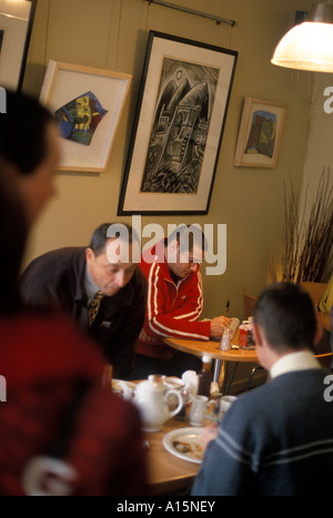 Cafe Brava im trendigen Viertel Pontcanna von Cardiff. Stockfoto