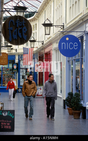 Duke Street Shopping Arcade Cardiff Wales UK Stockfoto
