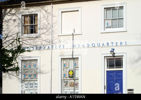 Konservative Partei Büros in Worthing, West Sussex England gelegen Stockfoto