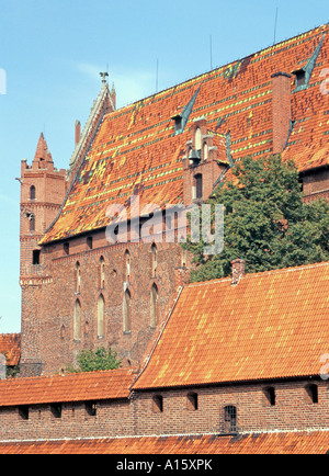 Auf Schloss Marienburg Malbork, Polen Stockfoto