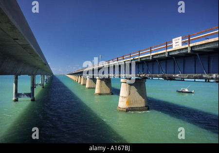 Seven Mile Bridge, Overseas Highway, Keys, Florida, USA Stockfoto