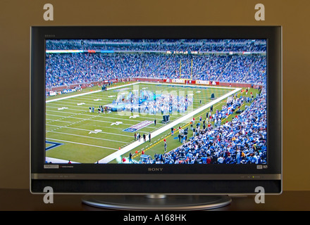 LCD 40 Zoll Flachbildschirm Sportfernsehen. Stockfoto