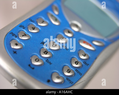 Handy mit Herz geformt Tastenfeld Stockfoto