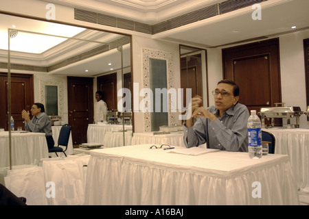 Jagdish Agarwal Gründer der Dinodia Photo Library, die jährlich Fotografen leitet Treffen in Bombay Mumbai Indien Asien Stockfoto