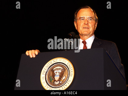 Ehemalige US-Präsident George Bush senior Stockfoto