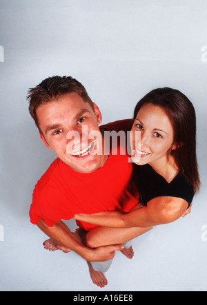 Teenager junge Paare, die Spaß Stockfoto