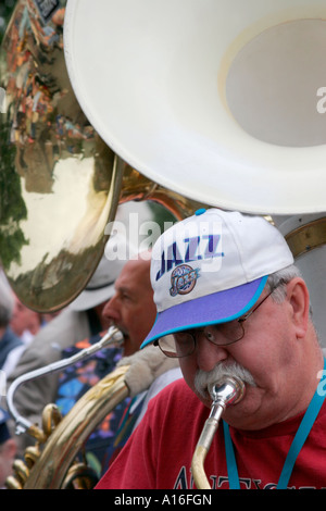 Jazz-Musiker bei der jährlichen Kirkcudbright Jazz Festival Schottlands Stockfoto