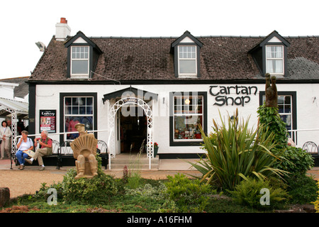 Tartan-Shop in Gretna Green Schottland Stockfoto