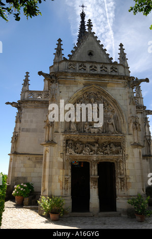 Kapelle St. Hubert Schloss Amboise Stockfoto