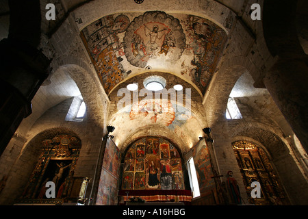 Kirche von San Juan in Arties Vall d Aran Lleida Provinz Katalonien Spanien Stockfoto