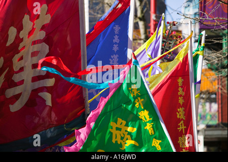 Chinatown Parade Vancouver BC Kanada Jahr des Hahnes 2005 Stockfoto