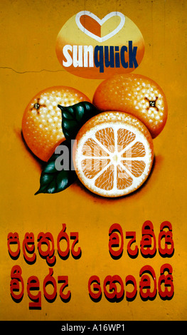 Ceylon Sri Lanka orange Saft Stockfoto