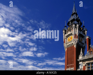 Frankreich Nord Picardie Pas de Calais CALAIS Rathaus Stockfoto